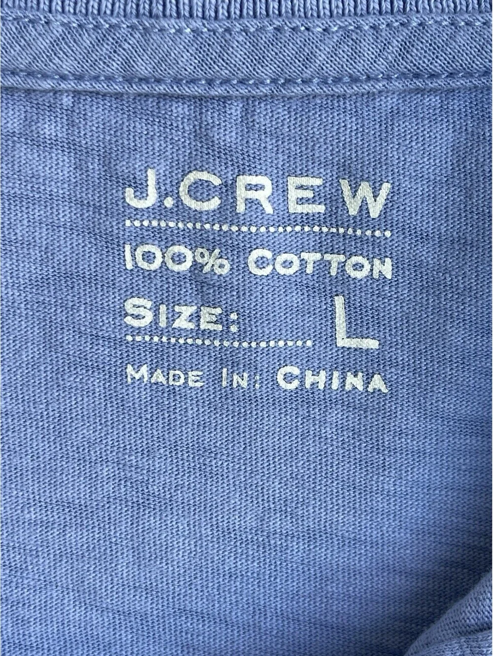 J. Crew Mens Golf Polo Shirt 100% Cotton Short Sleeve Slit Hem Purple Sz. Large.